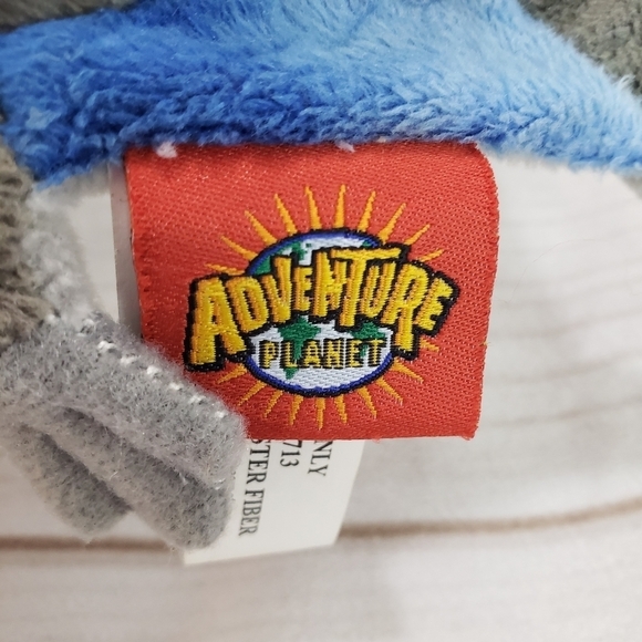 Adventure Planet Pteranodon Flying Dinosaur Plush Toy Posable 11 Inch Blue Gray - Picture 6 of 8